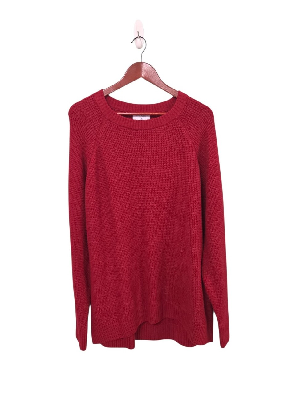 Old Navy Bright Red So Soft New Crewneck Mens Pullover XL Tall Comfort Preppy